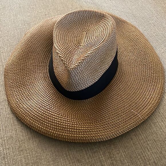 Eric Javits Daphne Fedora Hat Natural Black - Picture 6 of 11
